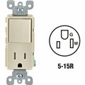 Leviton Decora Almond 15A Switch & Outlet R67-T5625-0TS